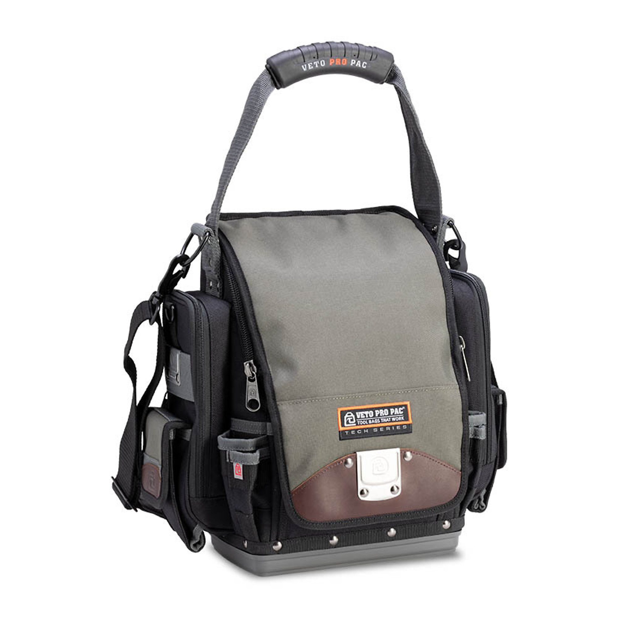 Veto Pro Pac Closable Extra-Large Tool Pouch — Side Mounted Padded Meter Pockets, Model# TP-XXL